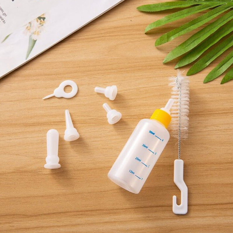 Pet Multi-Pacifier Soft Spout With Bottle Brush