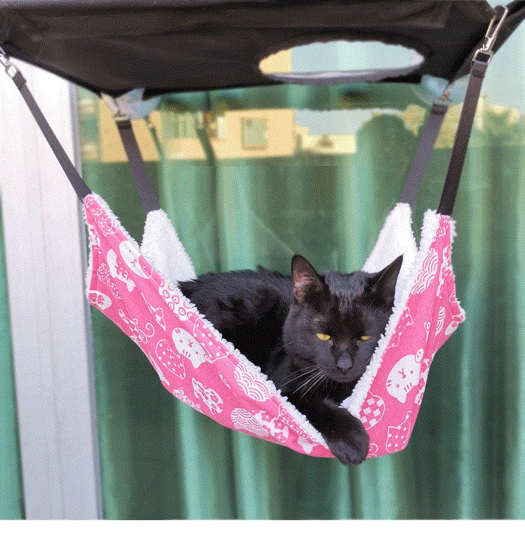 Breathable Fleece Hook Pet Hammock