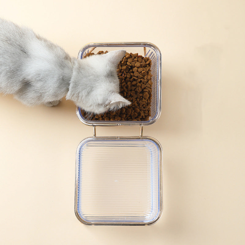Cat Oblique Mouth Cervical Vertebra Drinking Bowl