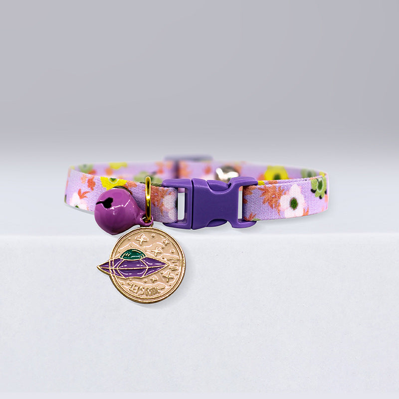 Cute Cat Rainbow Silent Bell Collar