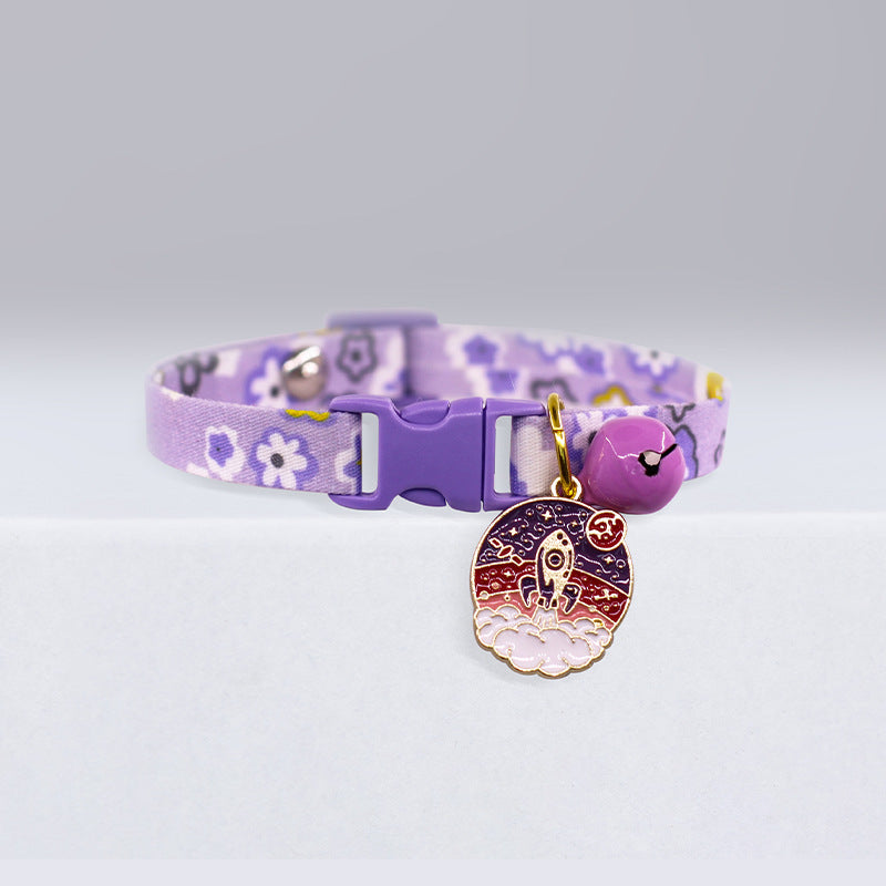 Cute Cat Rainbow Silent Bell Collar