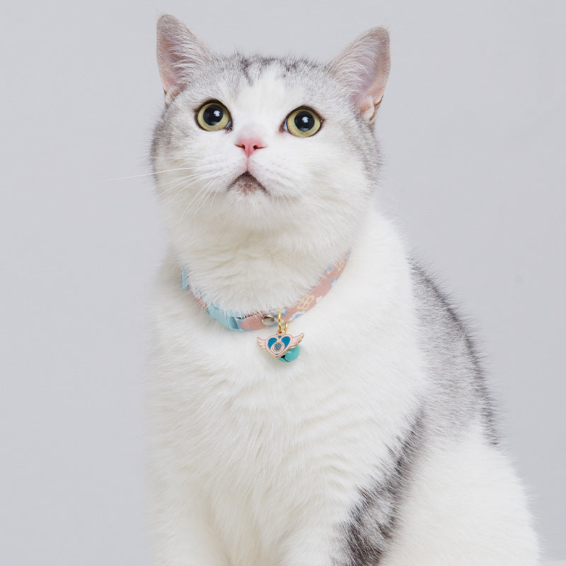 Cute Cat Rainbow Silent Bell Collar