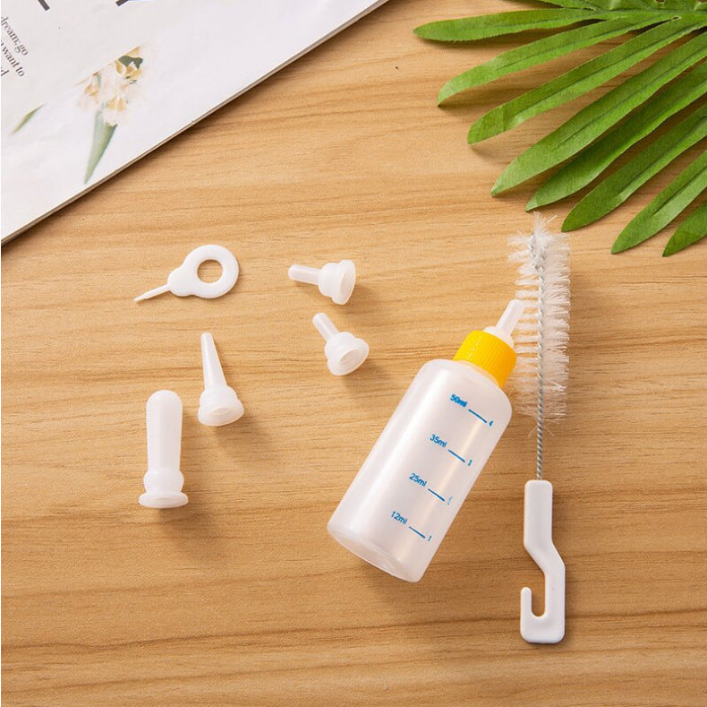 Pet Multi-Pacifier Soft Spout With Bottle Brush
