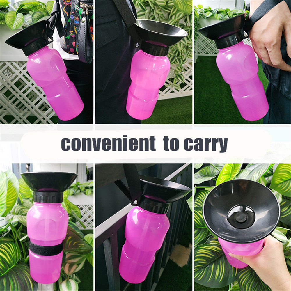 Pet Dog Drinking Water Bottle